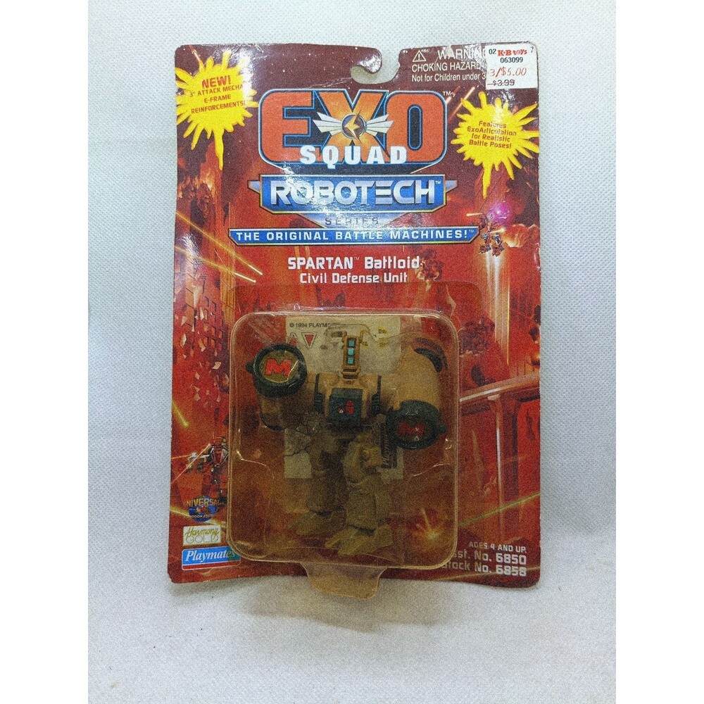 Playmates Exo Squad - Robotech Series Spartan Battloid 6858 New/Sealed